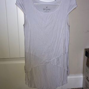 White high low shirt